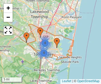 Area schools map